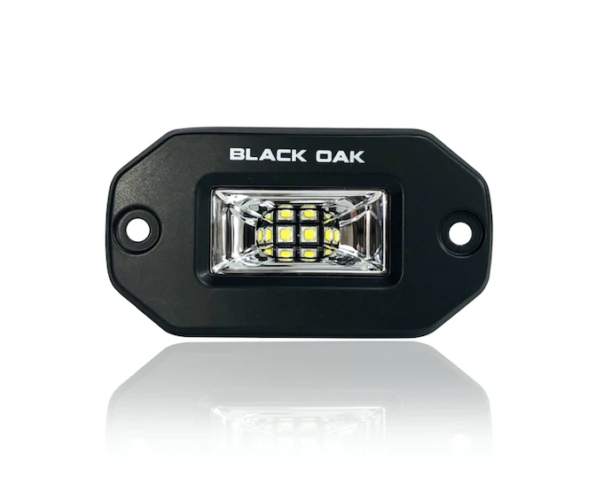 2 Inch Black Marine LED Spreader Light - Pro Series 3.0 | Scene (20W)