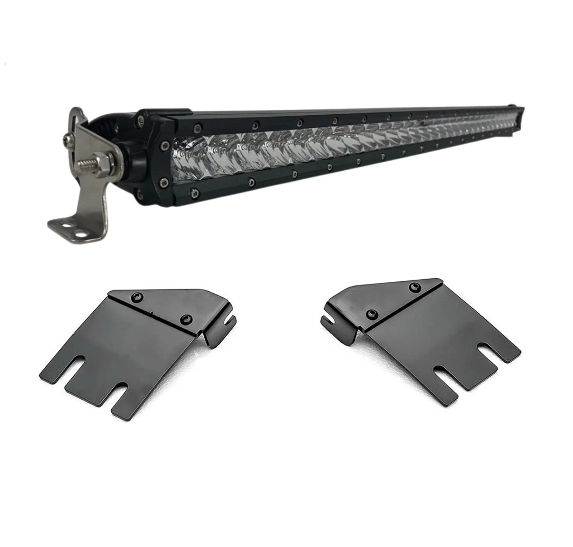 2018-2025 Jeep JL/Gladiator Hood Cowl LED Kit (1) 30" Single-Row LED Light Bar - Image 3