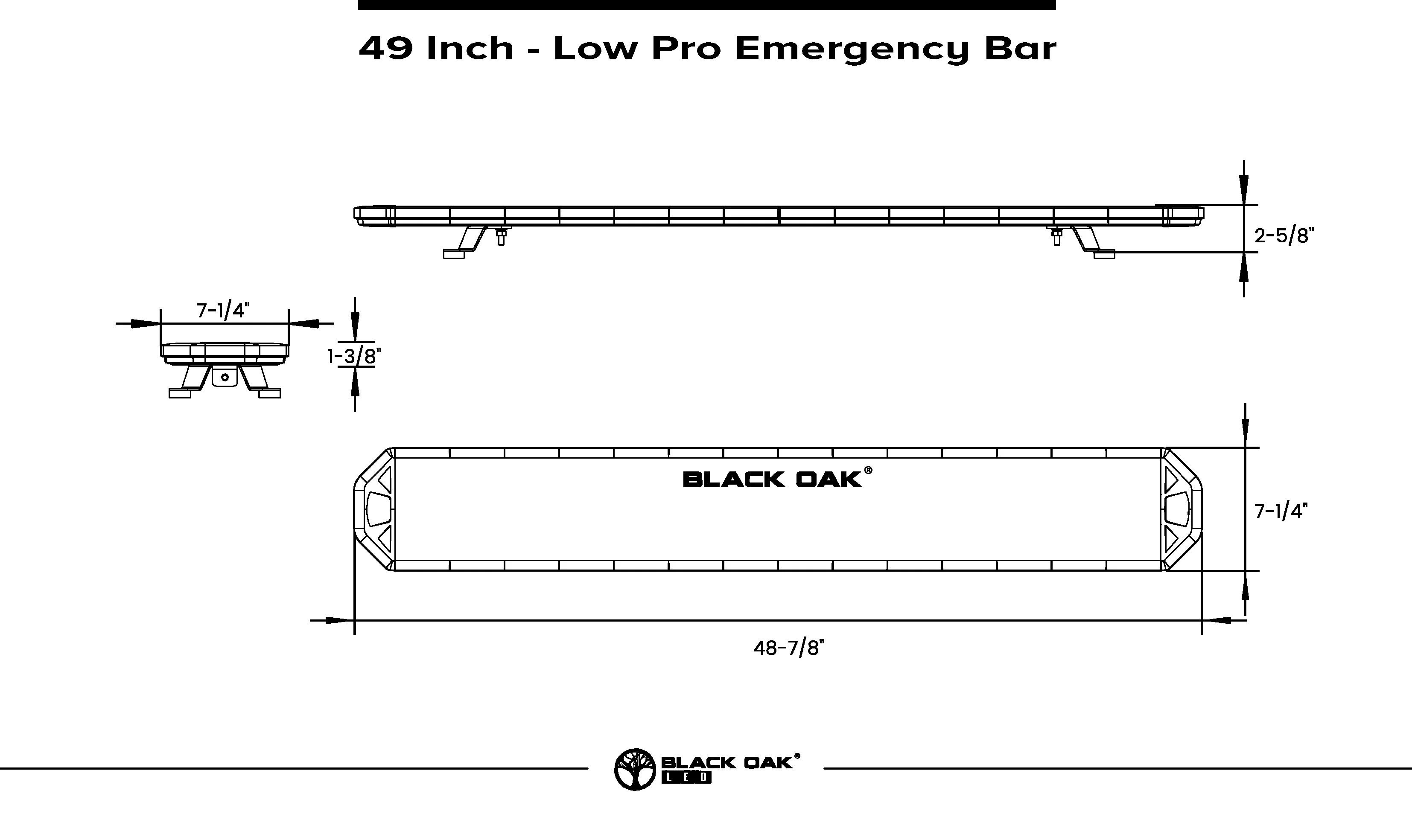 New - 49" Low Pro Emergency Light Bar - Image 13