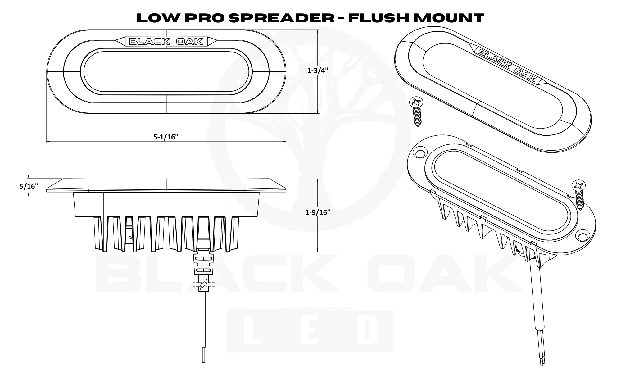 New - Low Pro™ Marine Spreader Light - Flush Mount - Image 24