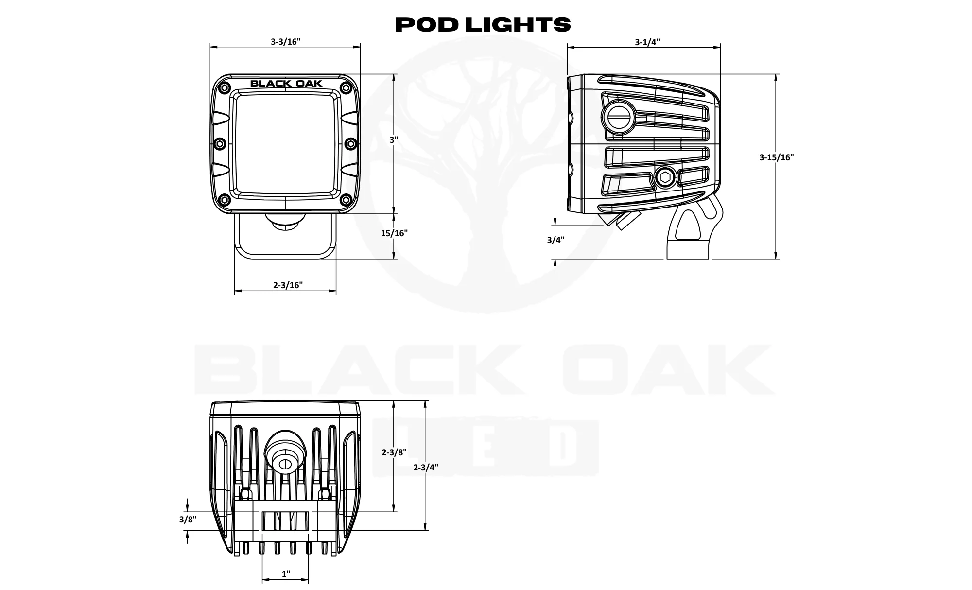 Polaris ATV & Side By Side - Bumper Mount Pod Light Kit - Image 5